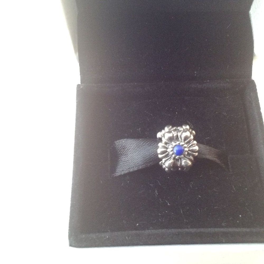 Pandora birthday bloom - lapis lazuly charm